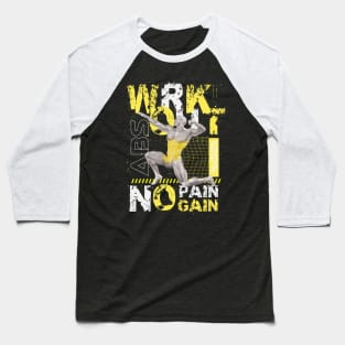 WRKOUT ABS No Pain No Gain Baseball T-Shirt